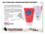 Salty Britches Winter Skin Ointment (2 oz) - Product Information Sheet