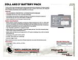 ZOLL AED 3 Battery Pack - Product Information Sheet