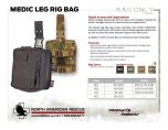 Medic Leg Rig BAG ONLY - Product Information Sheet