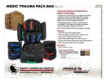 Medic Trauma Pack BAG ONLY Product Information Sheet