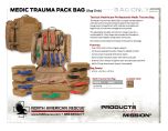Medic Traum Pack Bag Only - PIS - Coyote