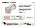 Gecko Grip Product Information Sheet