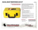Naval Boat Response Aid Box Kit Product Information Sheet