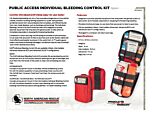 Public Access Individual Bleeding Control Kit Nylon - Product Information Sheet