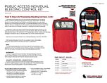 Public Access Individual Bleeding Control Kit Nylon - Product Information Sheet