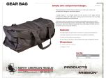 Gear Bag Product Information Sheet