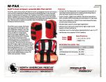 Red M-FAK Mini First Aid Kit Product Information Sheet