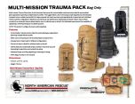 Multi-Mission Trauma Packs - Bag Only - Product Information Sheet
