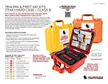 Trauma and First Aid Kit Hard Case - Class B Product Information Sheet
