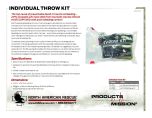 Individual Throw Kit - Product Information Sheet