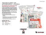 Trauma and First Aid Resupply Kit - Class A - Product Information Sheet