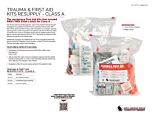 Trauma and First Aid Resupply Kit - Class A - Product Information Sheet