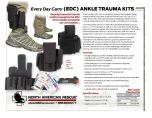 Every Day Carry (EDC) Ankle Trauma Kit Product Information Sheet