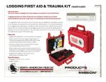 Logging First Aid & Trauma Kit - Hard Case - Product Information Sheet