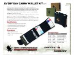 Every Day Carry Wallet Kit - Product Information Sheet