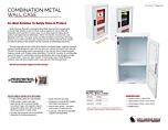 Combination Metal Wall Case - Product Information Sheet