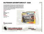 Outdoor Adventure Kit - O.A.K. - Product Information Sheet