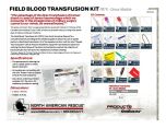 Field Blood Transfusion Kit FBTK - Donor Module - Product Information Sheet