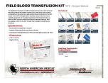 Field Blood Transfusion Kit FBTK - Recipient Module - Product Information Sheet