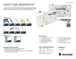 Chest Tube Insertion Kit - Product Information Sheet