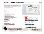Lateral Canthotomy Set - Product Information Sheet