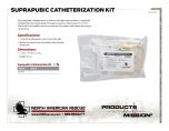 Suprapubic Catheterization Kit - Product Information Sheet