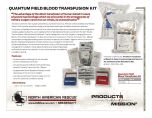 Quantum Field Blood Transfusion Kit Product Information Sheet