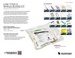 Low Titer O Whole Blood LTOWB Administration Set-V - Product Information Sheet