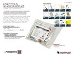 Low Titer O Whole Blood LTOWB Collection Set-V - Product Information Sheet