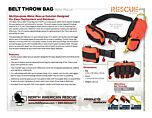 Water Rescue Belt Throw Bag - Product Information Sheet