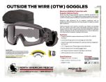 Outside The Wire (OTW) Goggles Product Information Sheet