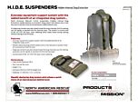 HIDE Suspenders Product Information Sheet