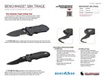 Benchmade SBK Triage - Product Information Sheet