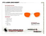 PTX Laser Lens Insert - Product Information Sheet