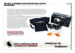 Wiley X Saber Advanced Ballistic Glasses with PTX Laser Lens Insert - Product Information Sheet