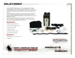 bollé Combat Tactical Glasses - Product Information Sheet