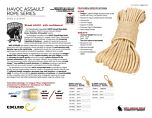 8MM Havoc Assault Rope - Product Information Sheet