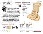 8MM Havoc Assault Rope - Product Information Sheet