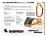 Rollclip APulley Non-Locking Carabiner Product Information Sheet