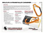 Rollclip APulley Non-Locking Carabiner Product Information Sheet