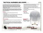 Tactical Harness Leg Loops - Coyote - Product Information Sheet