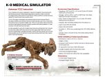 K-9 Medical Simulator - Product Information Sheet