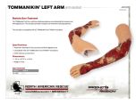 TOMManikin Left Arm w/ Burns - Product Information Sheet