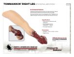TOMManikin Right Leg With Partial Amputation - Product Information Sheet