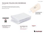 TechLine Trauma Cric Membrane (25 Pack) - Product Information Sheet