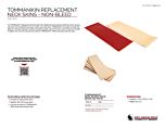 TOMMANIKIN REPLACEMENT NECK SKINS - NON-BLEED - PRODUCT INFORMATION SHEET