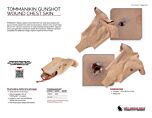 TOMManikin Gunshot Wound Chest Skin - Product Information Sheet