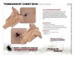 TOMManikin Gunshot Wound Chest Skin - Product Information Sheet