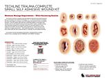 Techline Trauma Complete Small Self Adhesive Wound Kit - Product Information Sheet
