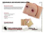 WEARABLE LEG WOUND SIMULATOR - GSW - PRODUCT INFORMATION SHEET